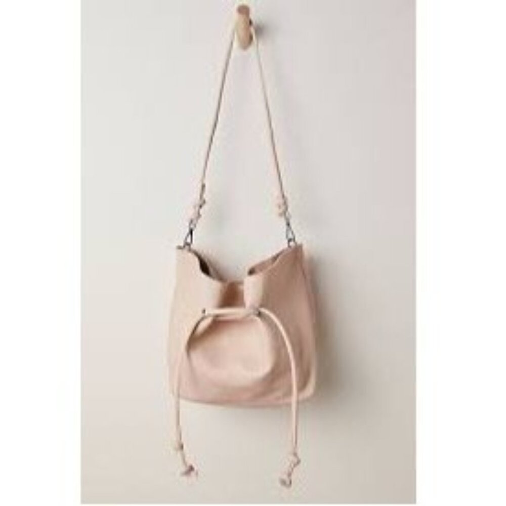 Free People Head Over Heels Tote Abalone Bone Boho Chic Convertible Leather